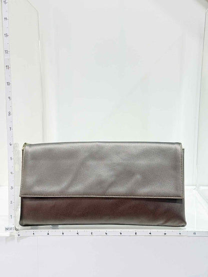 Pre-loved GIORGIO ARMANI Grey Clutch at Reems Closet