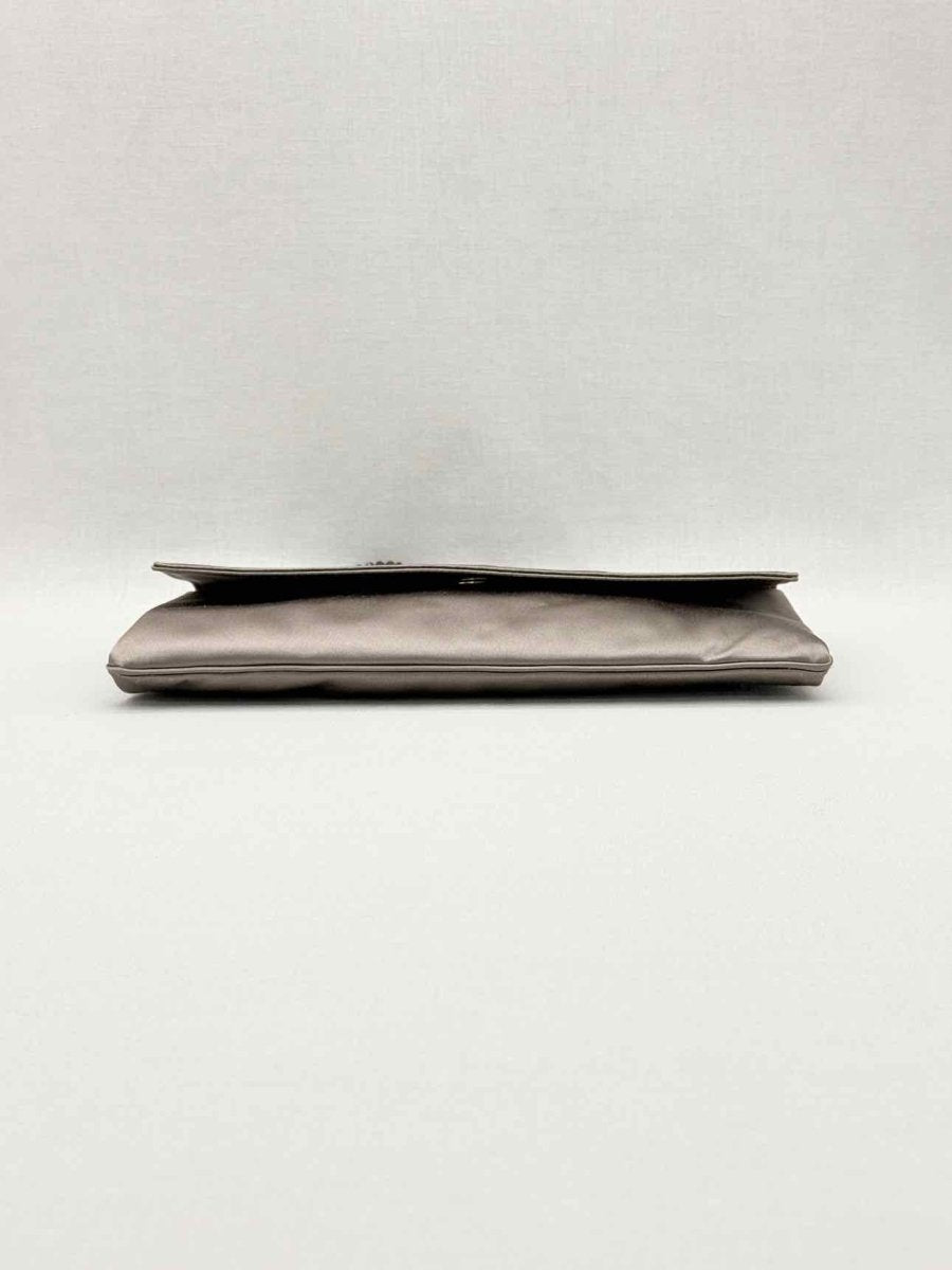 Pre-loved GIORGIO ARMANI Grey Clutch at Reems Closet