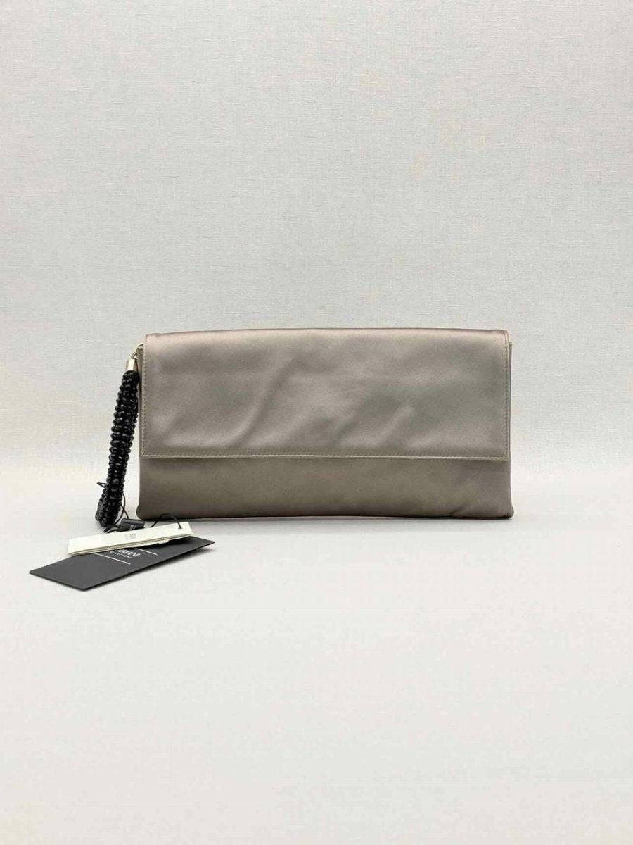 Pre-loved GIORGIO ARMANI Grey Clutch at Reems Closet