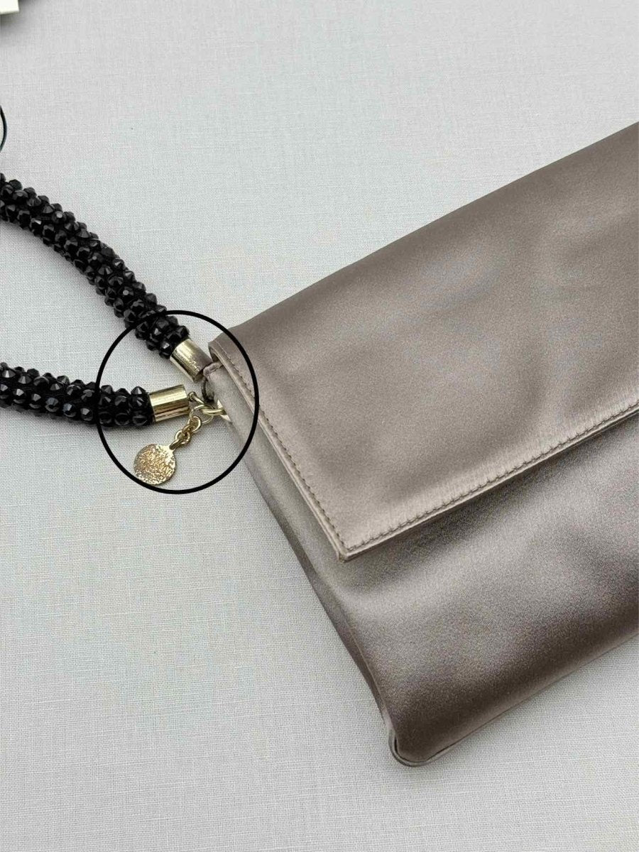 Pre-loved GIORGIO ARMANI Grey Clutch at Reems Closet