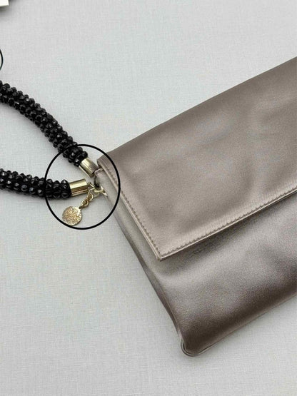 Pre-loved GIORGIO ARMANI Grey Clutch at Reems Closet