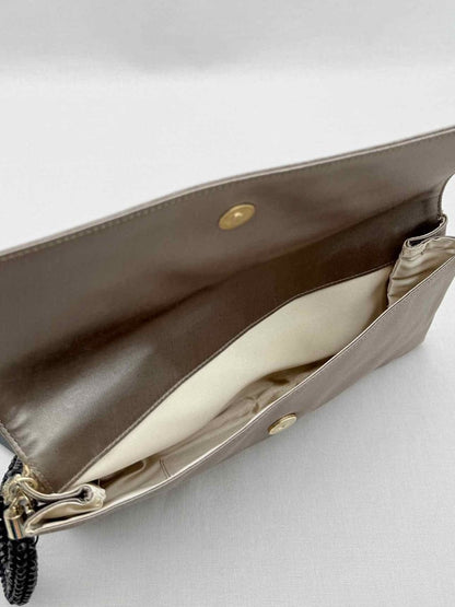 Pre-loved GIORGIO ARMANI Grey Clutch at Reems Closet