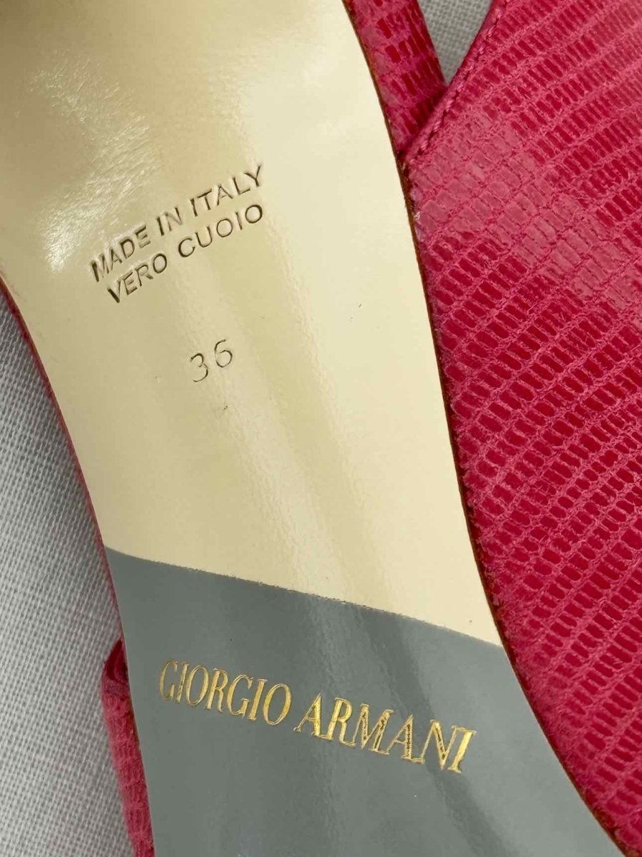 Pre - loved GIORGIO ARMANI Pink Size EU 36 Heeled Sandals at Reems Closet