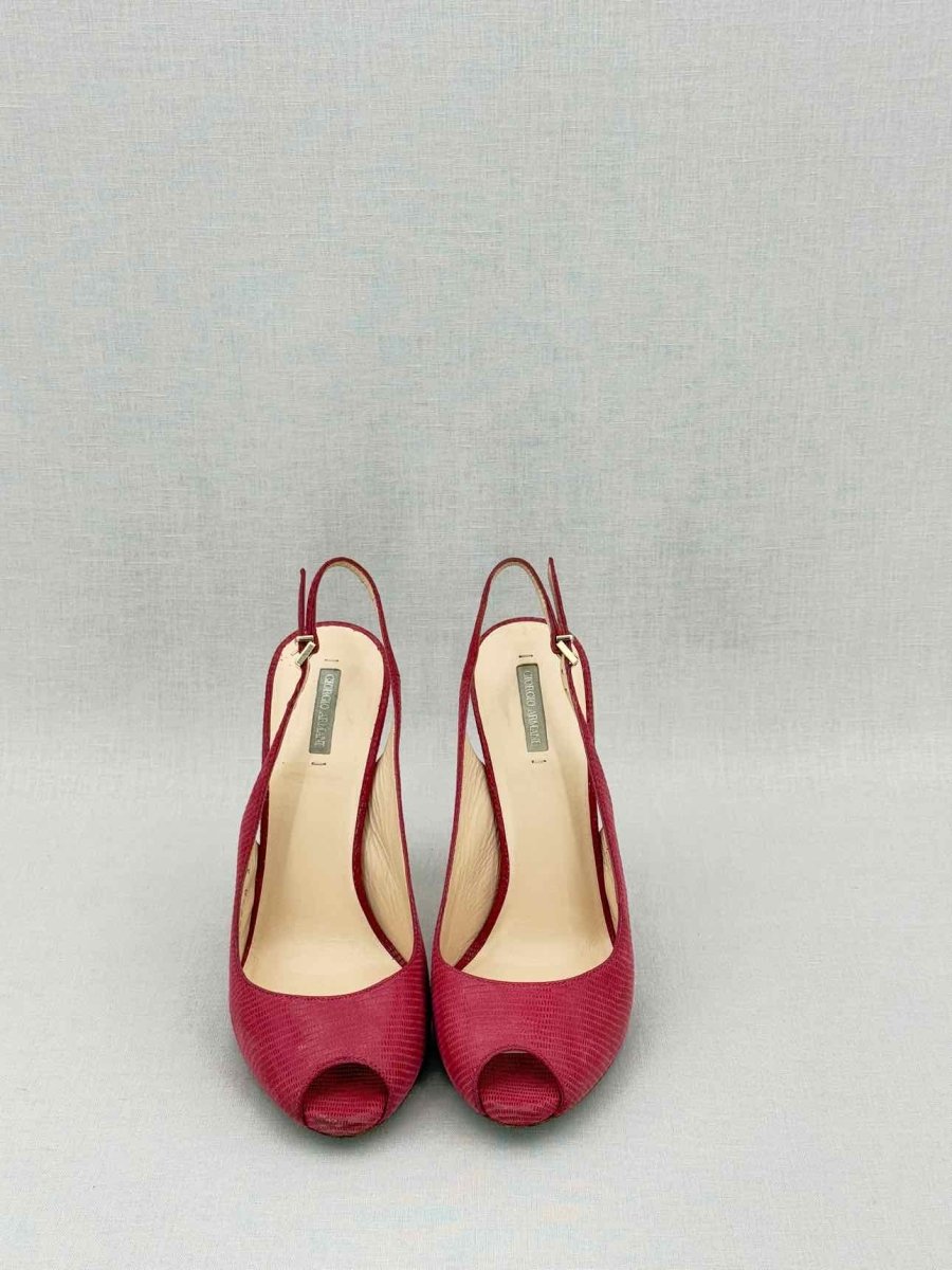 Pre - loved GIORGIO ARMANI Pink Size EU 36 Heeled Sandals at Reems Closet