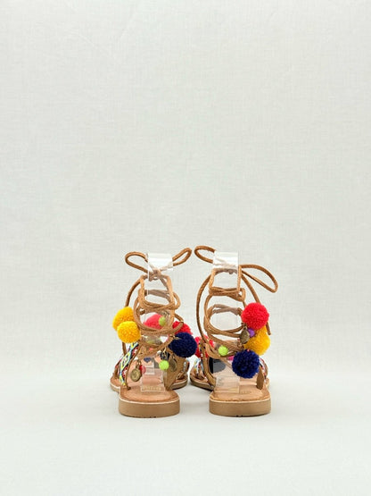 Pre - loved GIOSEPPO Dyani Beige Multicolor Size EU 38 Sandals at Reems Closet