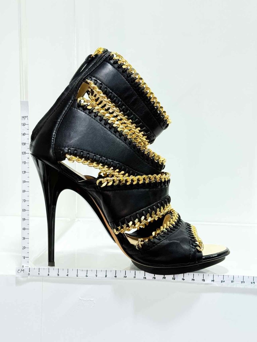 Pre - loved GIUSEPPE DI MORABITO Black Size EU 39 Heeled Sandals at Reems Closet