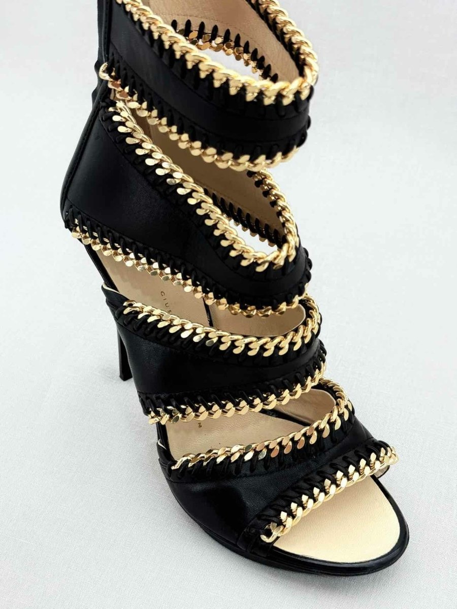 Pre - loved GIUSEPPE DI MORABITO Black Size EU 39 Heeled Sandals at Reems Closet