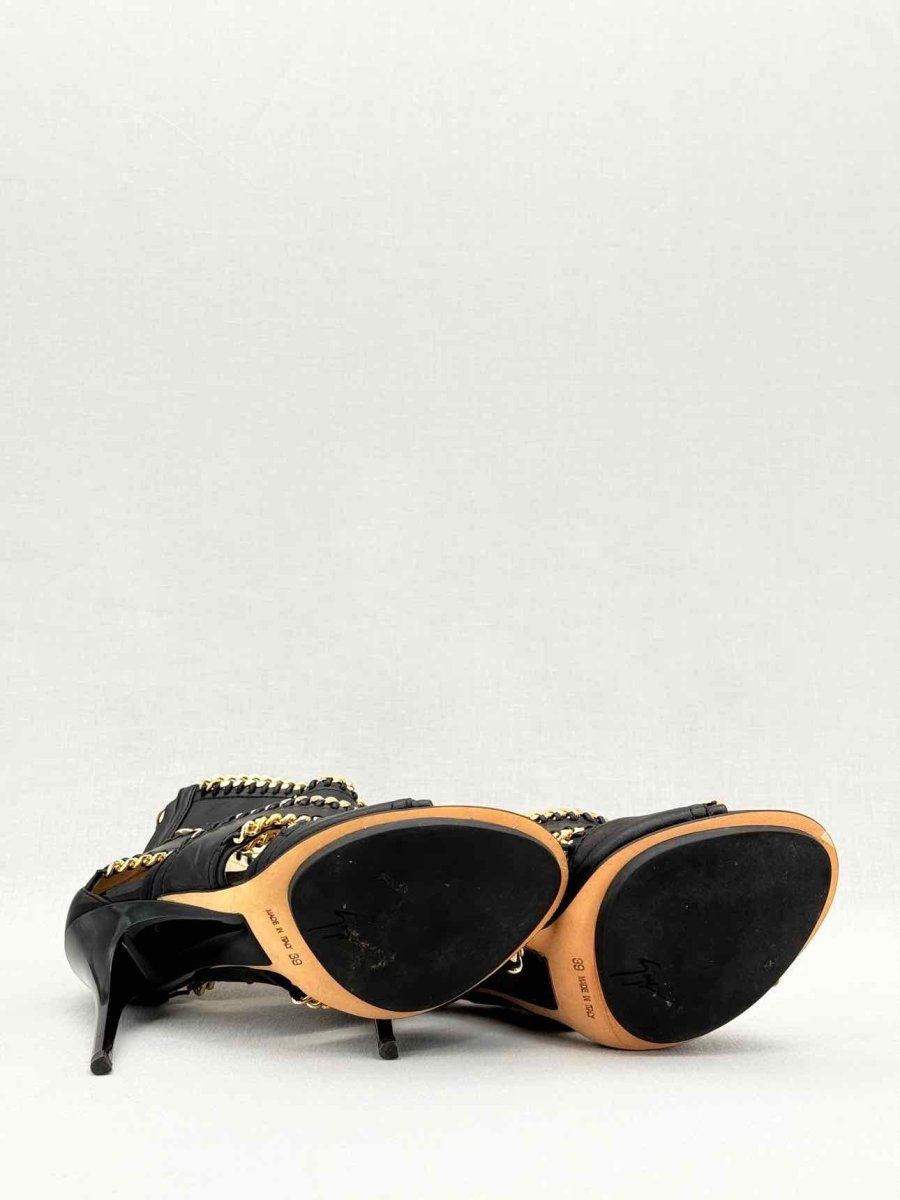 Pre - loved GIUSEPPE DI MORABITO Black Size EU 39 Heeled Sandals at Reems Closet