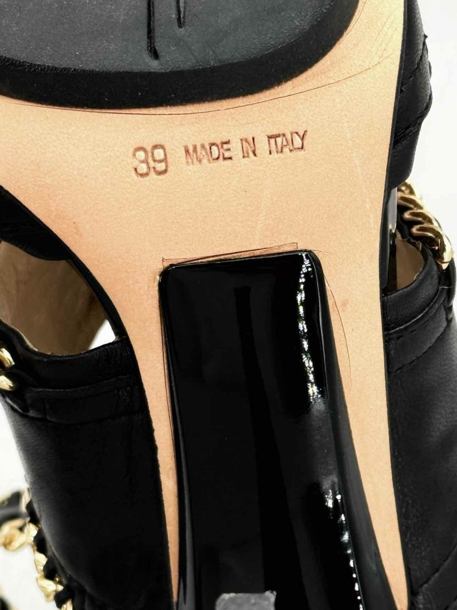 Pre - loved GIUSEPPE DI MORABITO Black Size EU 39 Heeled Sandals at Reems Closet