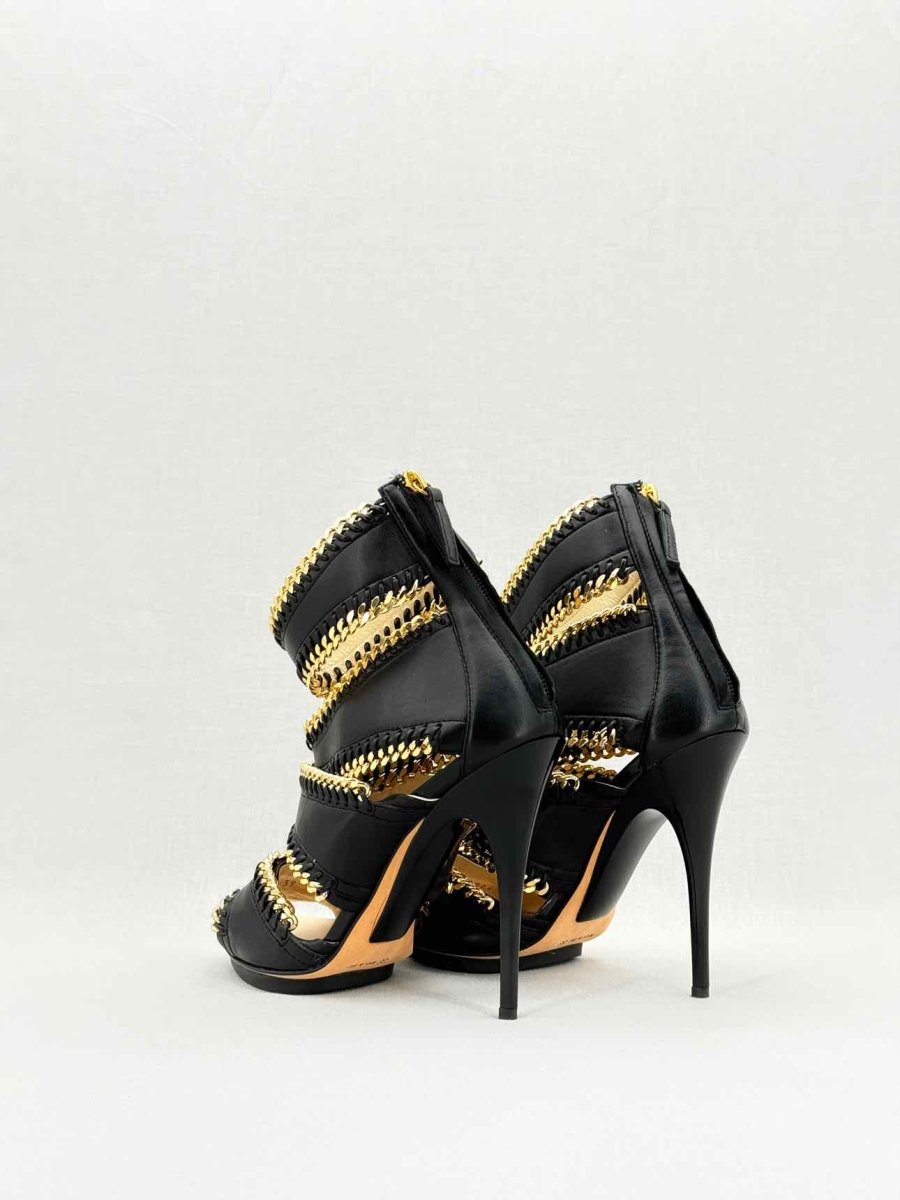 Pre - loved GIUSEPPE DI MORABITO Black Size EU 39 Heeled Sandals at Reems Closet