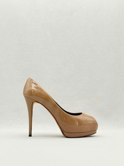 Pre - loved GIUSEPPE ZANOTTI Beige Oblique Size EU 39.5 Pumps at Reems Closet