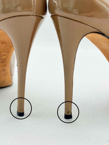 Pre - loved GIUSEPPE ZANOTTI Beige Oblique Size EU 39.5 Pumps at Reems Closet