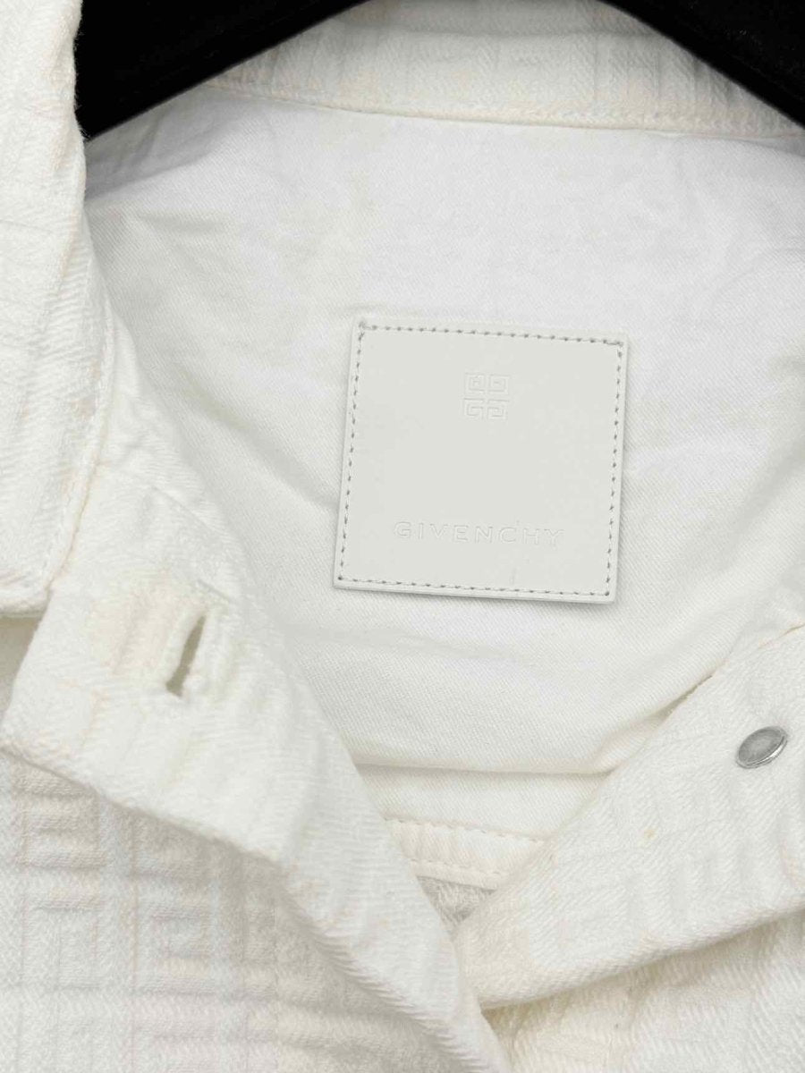 Pre-loved GIVENCHY 4G White Logo Size Small Jacket at Reems Closet