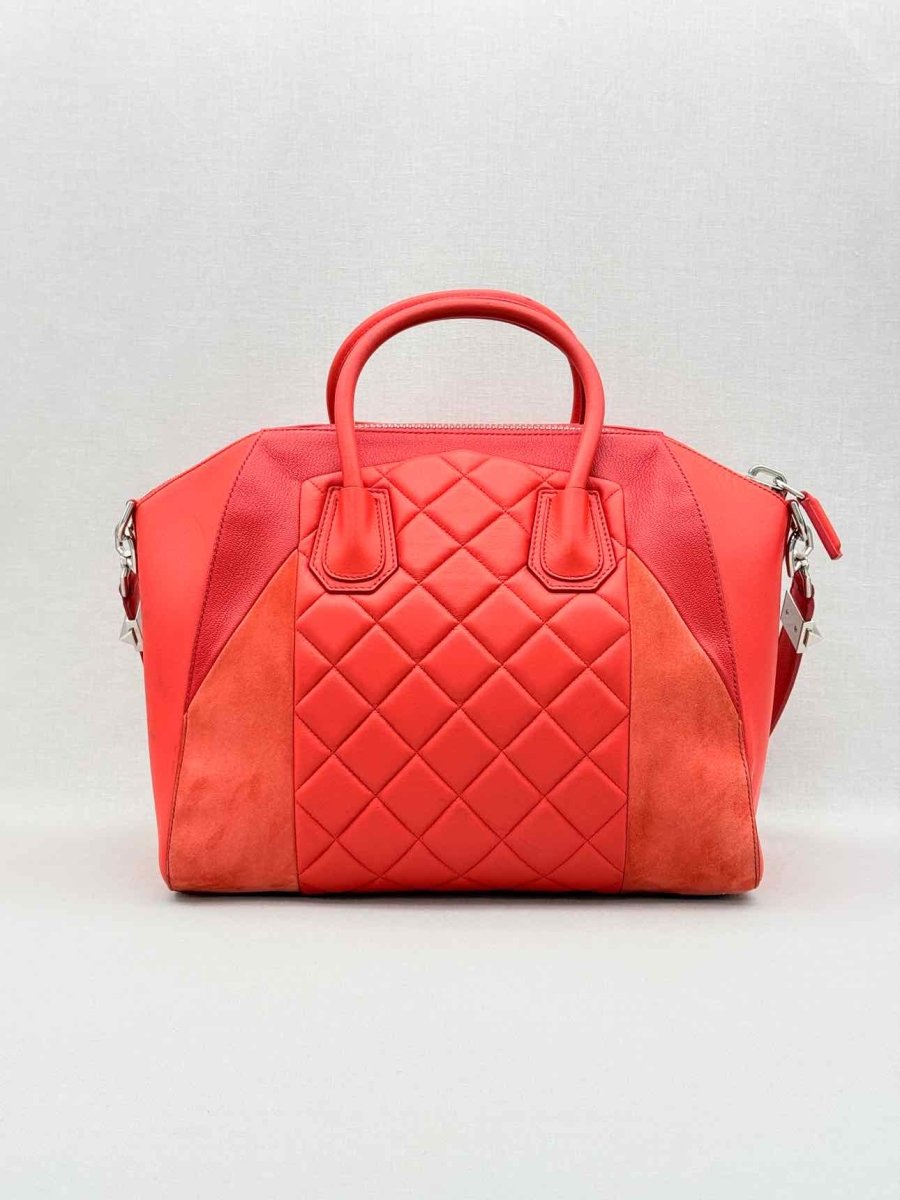 Pre-loved GIVENCHY Antigona Red Quilted Satchel at Reems Closet