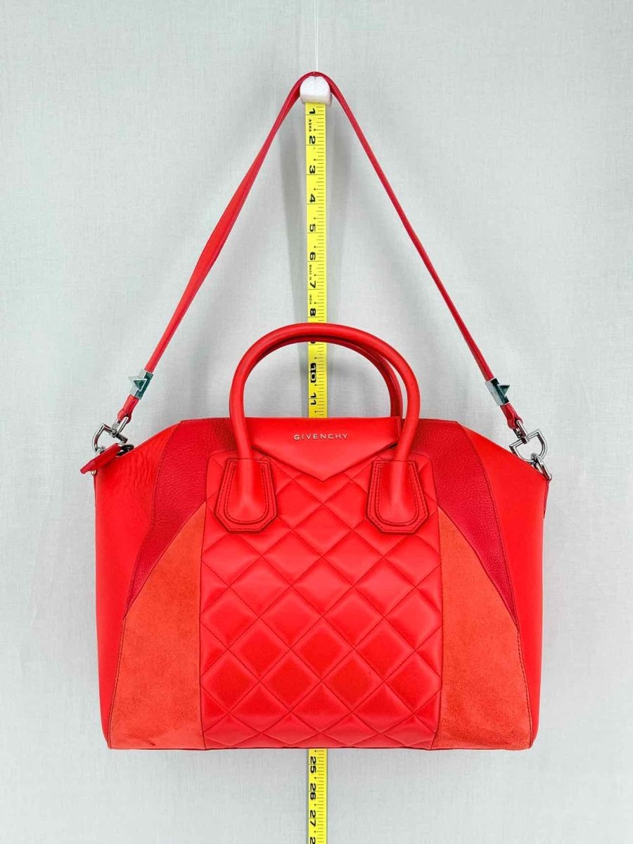 Pre-loved GIVENCHY Antigona Red Quilted Satchel at Reems Closet