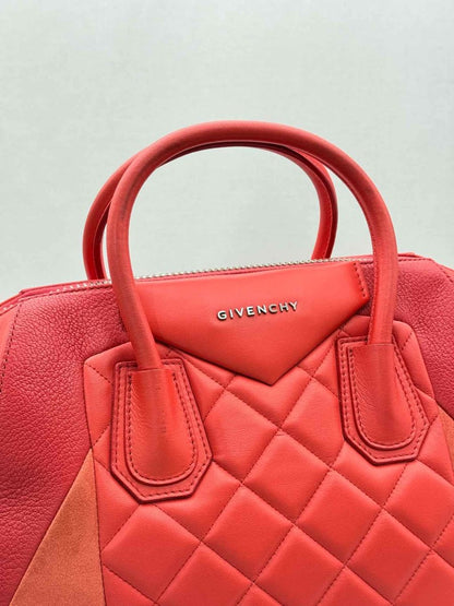 Pre-loved GIVENCHY Antigona Red Quilted Satchel at Reems Closet