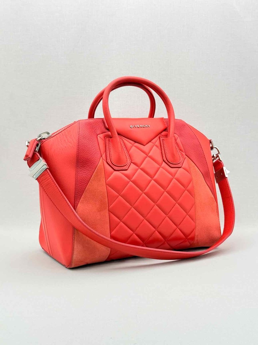 Pre-loved GIVENCHY Antigona Red Quilted Satchel at Reems Closet