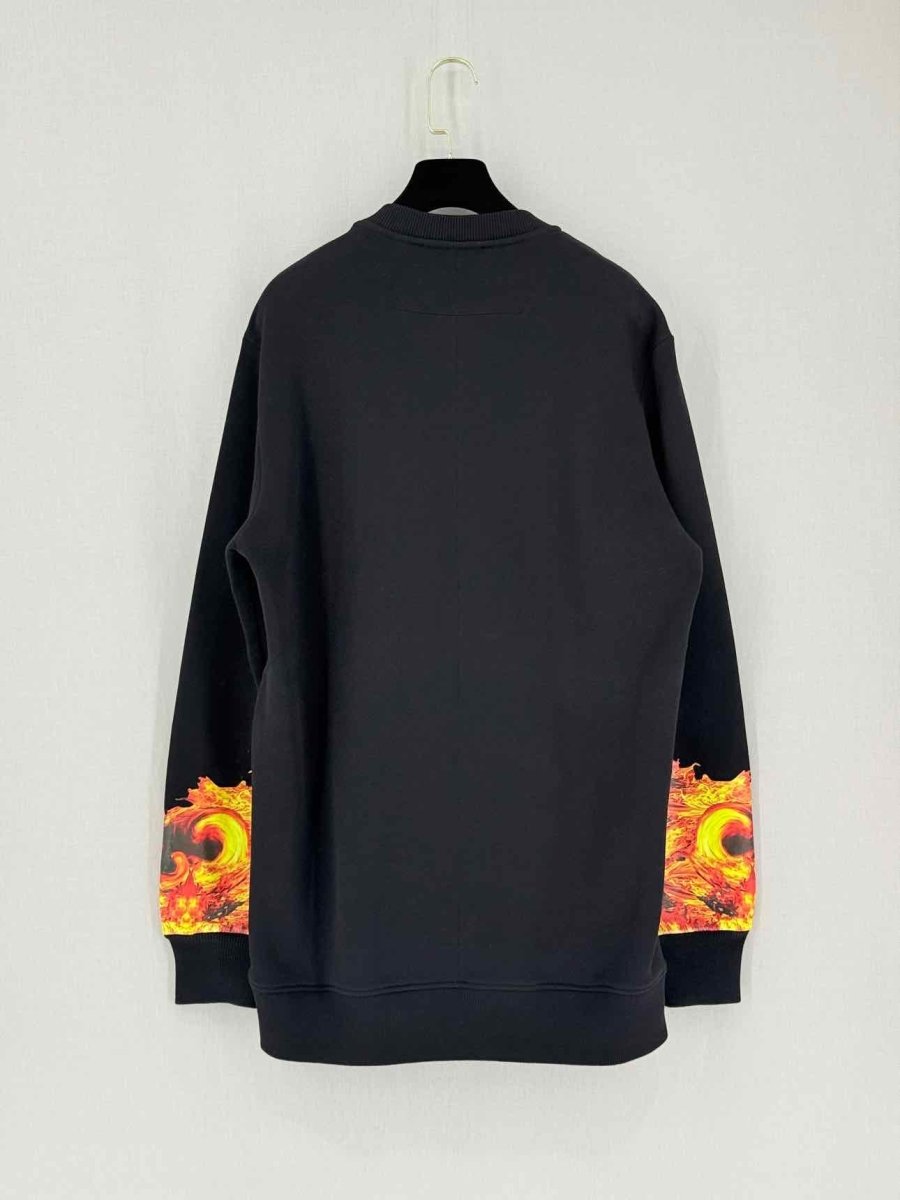 Pre - loved GIVENCHY Black Flame Size Small Sweater at Reems Closet