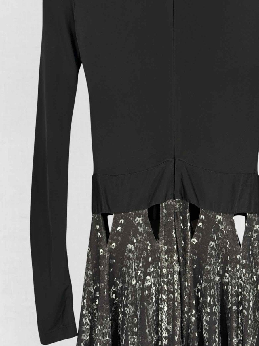 Pre - loved GIVENCHY Black Multicolor Size US 2 Long Dress at Reems Closet