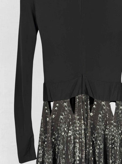 Pre - loved GIVENCHY Black Multicolor Size US 2 Long Dress at Reems Closet