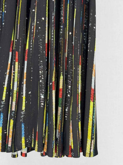 Pre - loved GIVENCHY Black Multicolor Size US 2 Long Dress at Reems Closet