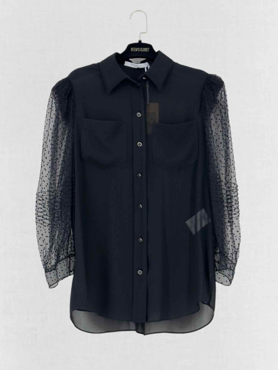Pre - loved GIVENCHY Black Size US 6 Blouse at Reems Closet