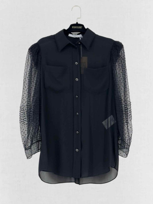Pre - loved GIVENCHY Black Size US 6 Blouse at Reems Closet