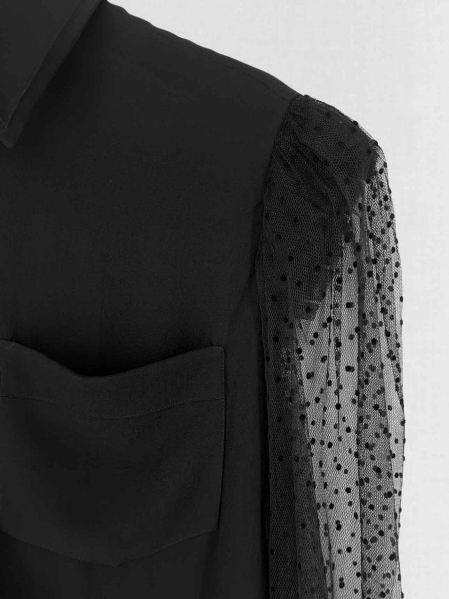 Pre - loved GIVENCHY Black Size US 6 Blouse at Reems Closet