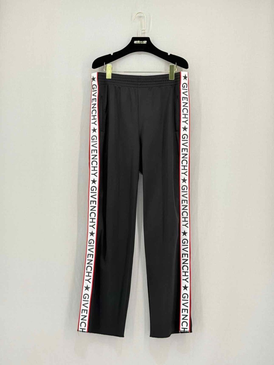 Pre - loved GIVENCHY Black w/ White Panel Size US 8 Pants at Reems Closet