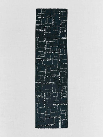 Pre - loved GIVENCHY Black & White Scarf at Reems Closet