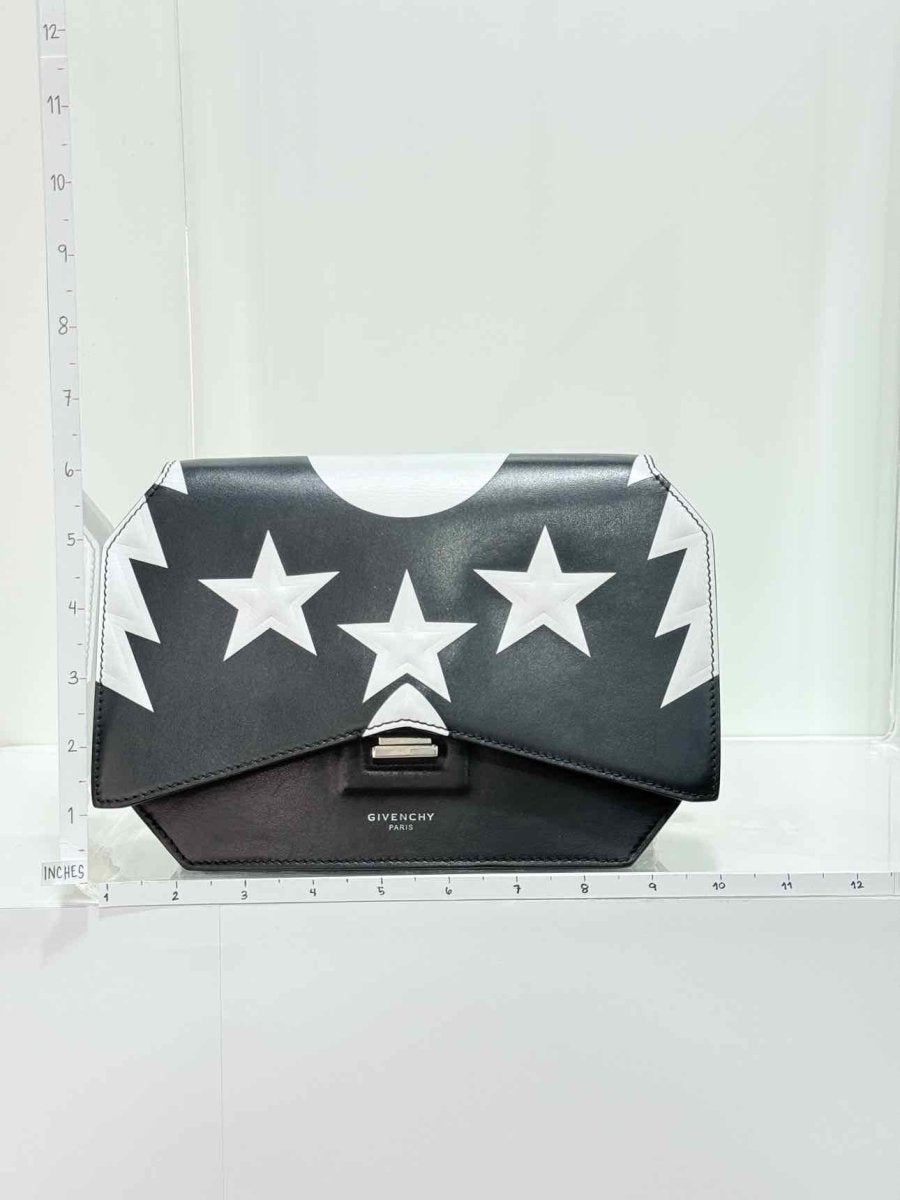 Pre - loved GIVENCHY Bow Cut Black & White Star Crossbody at Reems Closet
