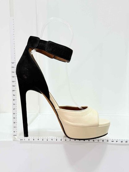 Pre - loved GIVENCHY Cream & Black Size EU 38 Heeled Sandals at Reems Closet