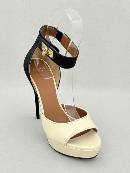 Pre - loved GIVENCHY Cream & Black Size EU 38 Heeled Sandals at Reems Closet