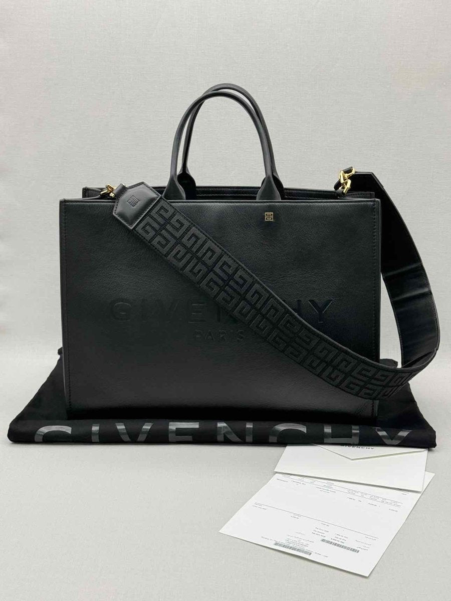 Pre - loved GIVENCHY G - Tote Black Tote Bag at Reems Closet
