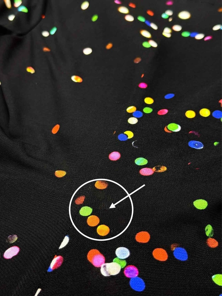 Pre - loved GIVENCHY Lunares Black w/ Multicolor Midi Dress at Reems Closet