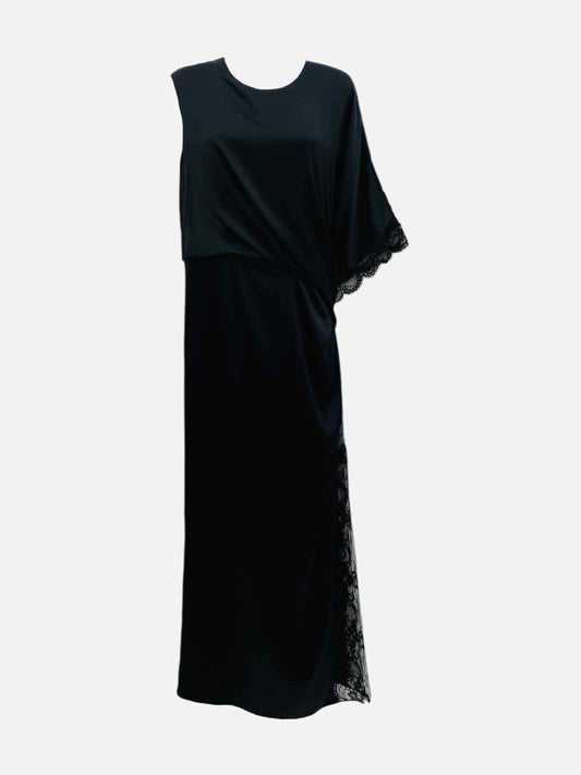 Pre - loved GIVENCHY One Sleeve Black Long Dress at Reems Closet