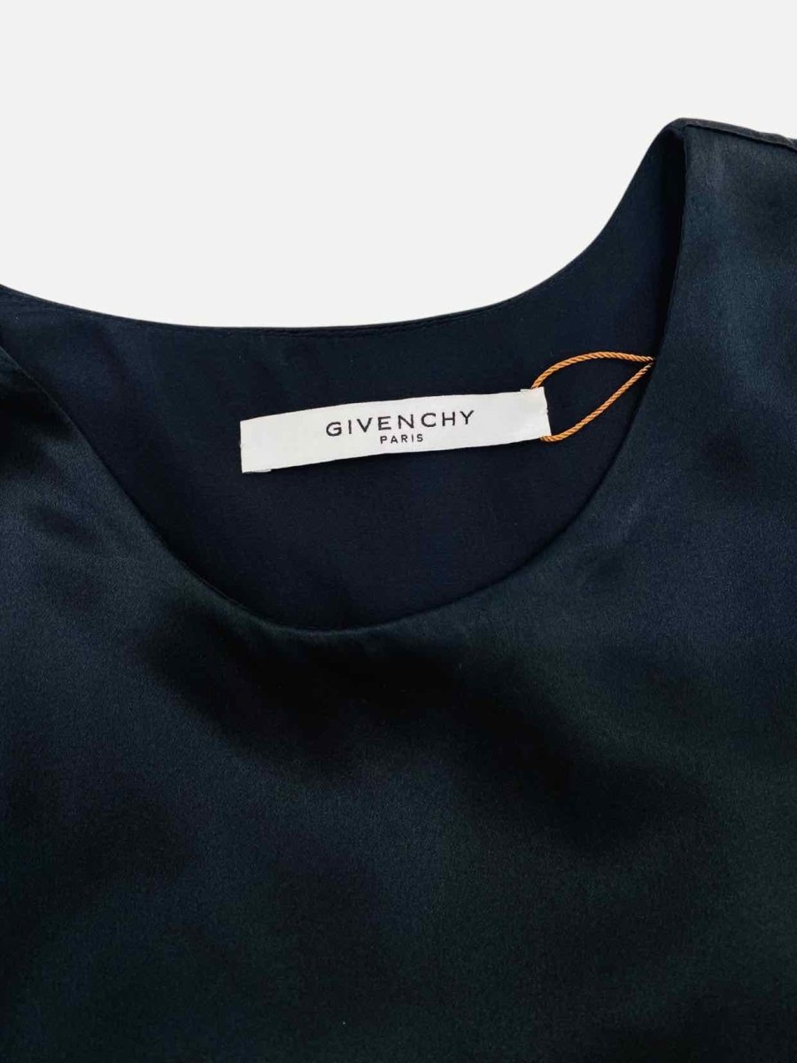 Pre - loved GIVENCHY One Sleeve Black Long Dress at Reems Closet