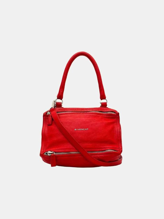 Pre - loved GIVENCHY Pandora Red Crossbody at Reems Closet