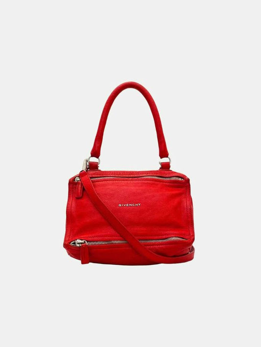 Pre - loved GIVENCHY Pandora Red Crossbody at Reems Closet