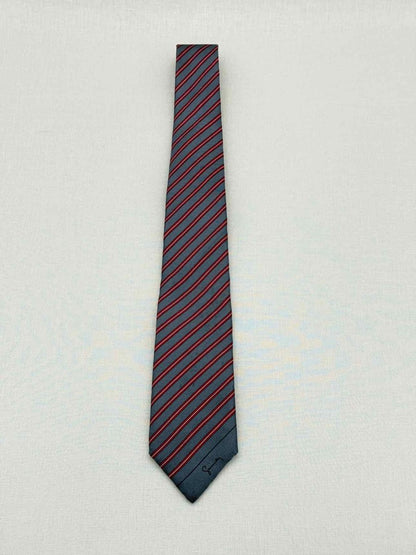 Pre - loved GIVENCHY Red Multicolor Striped Necktie at Reems Closet