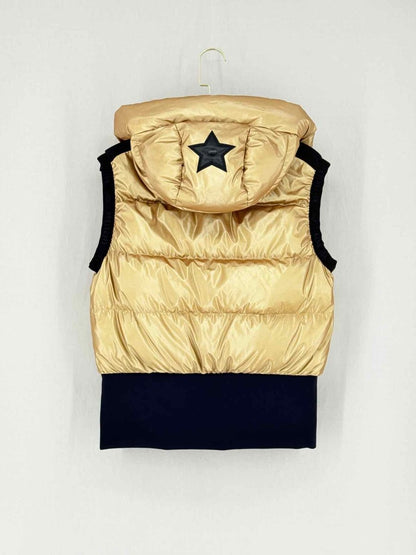 Pre - loved GOLDBERGH Metallic Quilted Size US 6 Gilet at Reems Closet