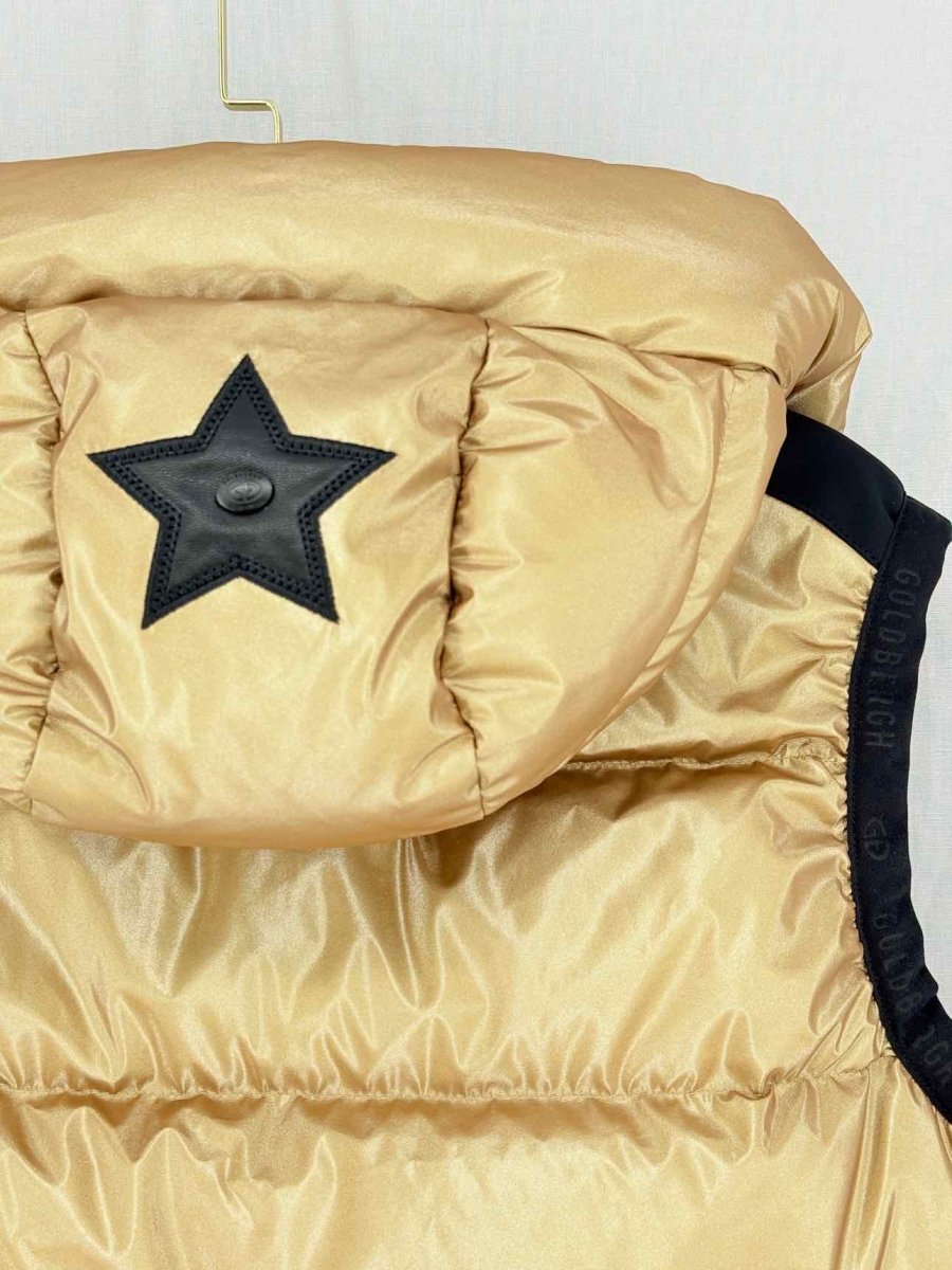 Pre - loved GOLDBERGH Metallic Quilted Size US 6 Gilet at Reems Closet