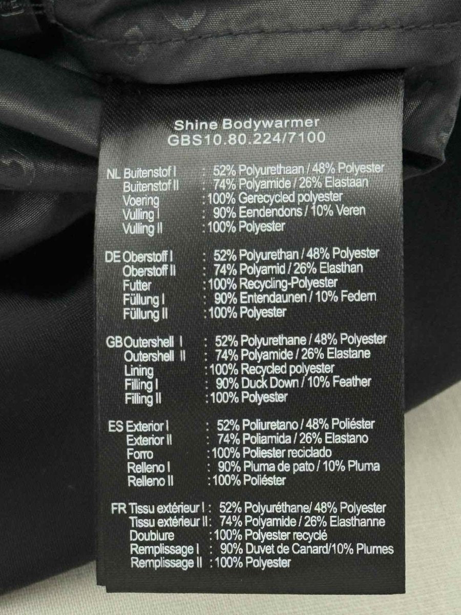 Pre - loved GOLDBERGH Metallic Quilted Size US 6 Gilet at Reems Closet