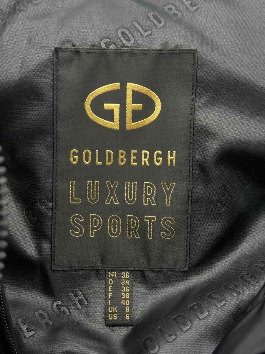 Pre - loved GOLDBERGH Metallic Quilted Size US 6 Gilet at Reems Closet