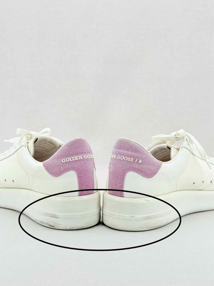 Pre - loved GOLDEN GOOSE Purestar White & Pink Size EU 40 Sneakers at Reems Closet