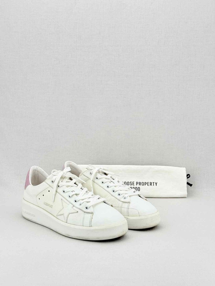 Pre - loved GOLDEN GOOSE Purestar White & Pink Size EU 40 Sneakers at Reems Closet