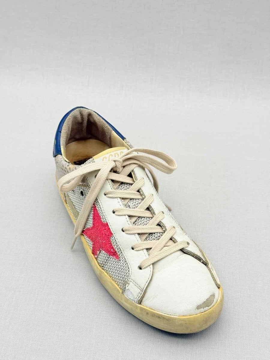 Pre - loved GOLDEN GOOSE White Multicolor Size EU 40 Sneakers at Reems Closet