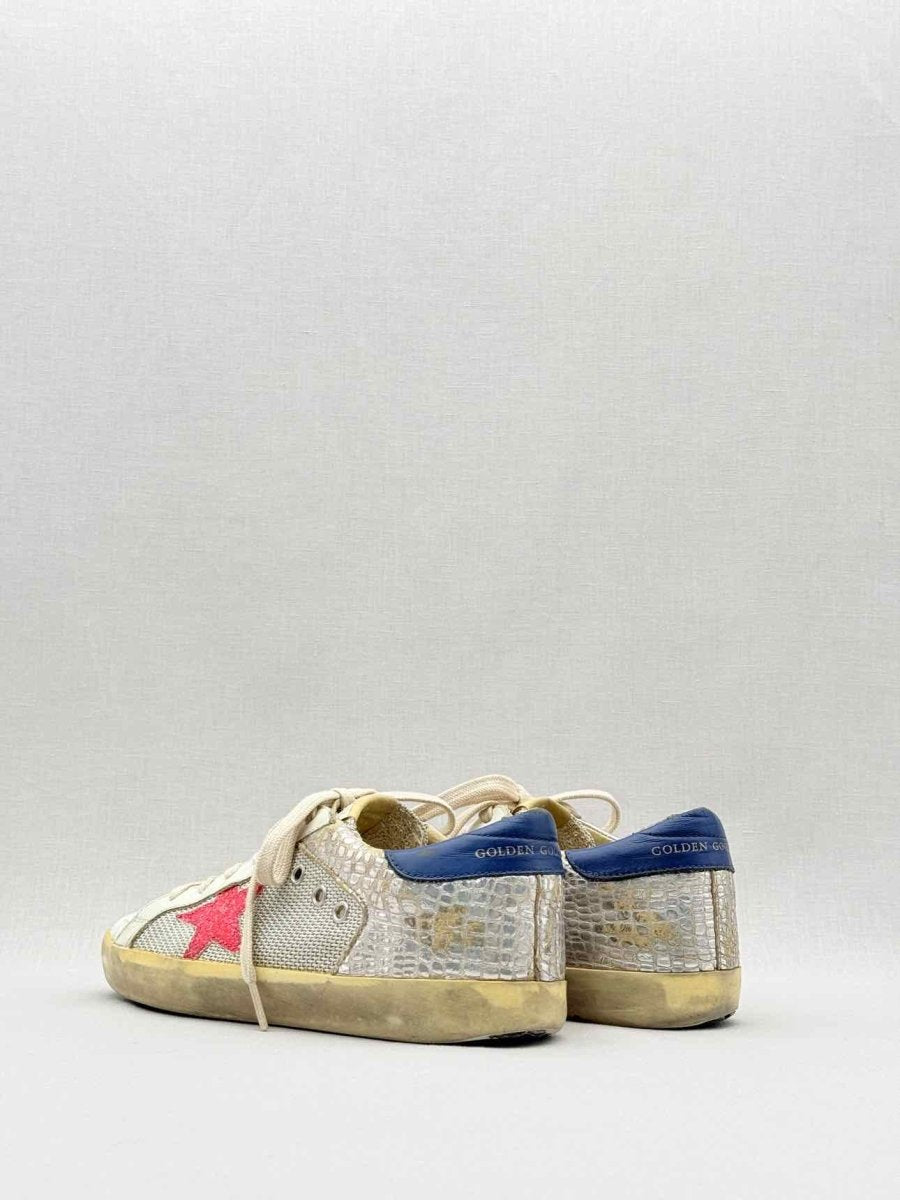 Pre - loved GOLDEN GOOSE White Multicolor Size EU 40 Sneakers at Reems Closet