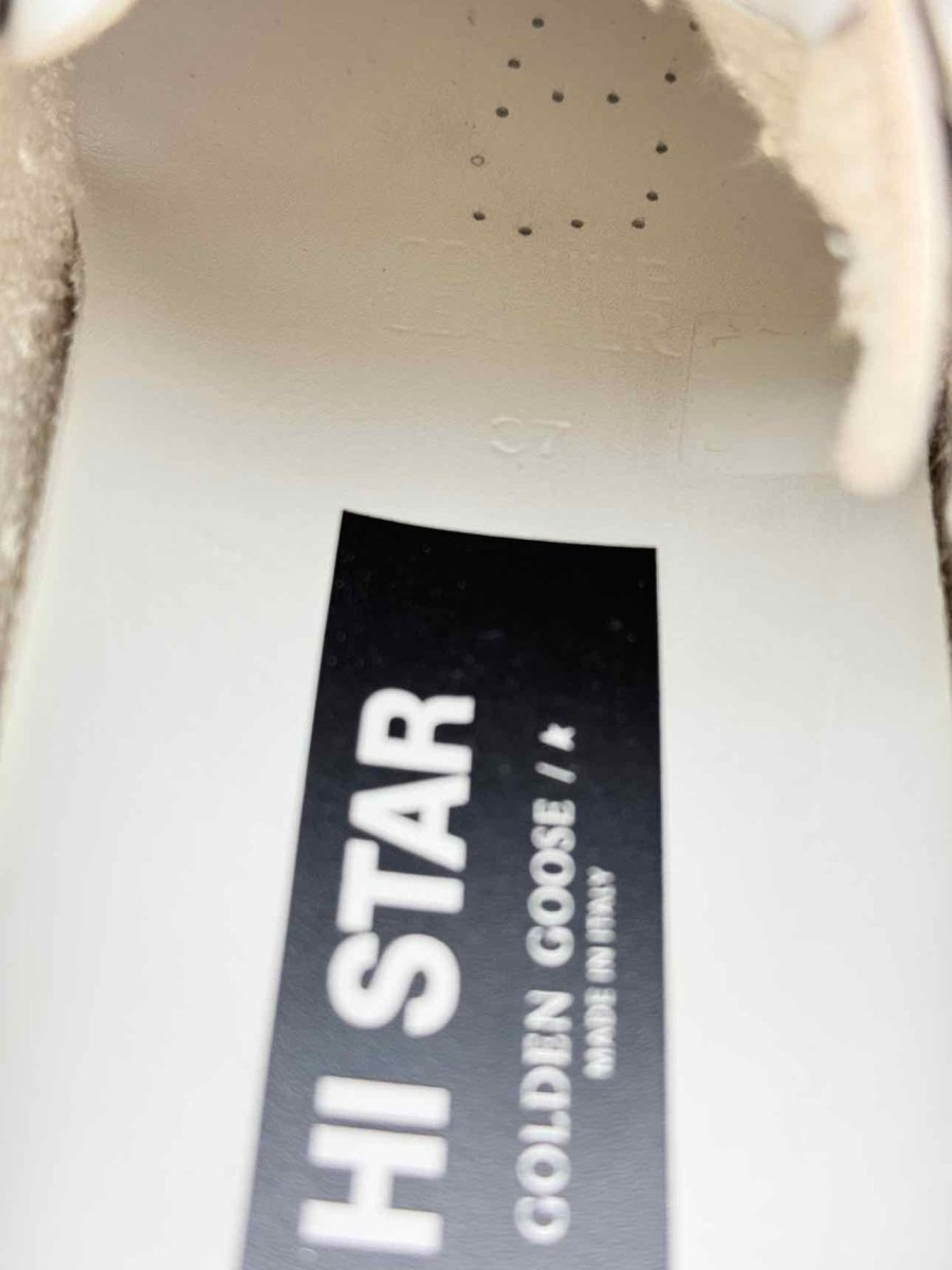 Pre - loved GOLDEN GOOSE White Zebra Print Size EU 37 Sneakers at Reems Closet