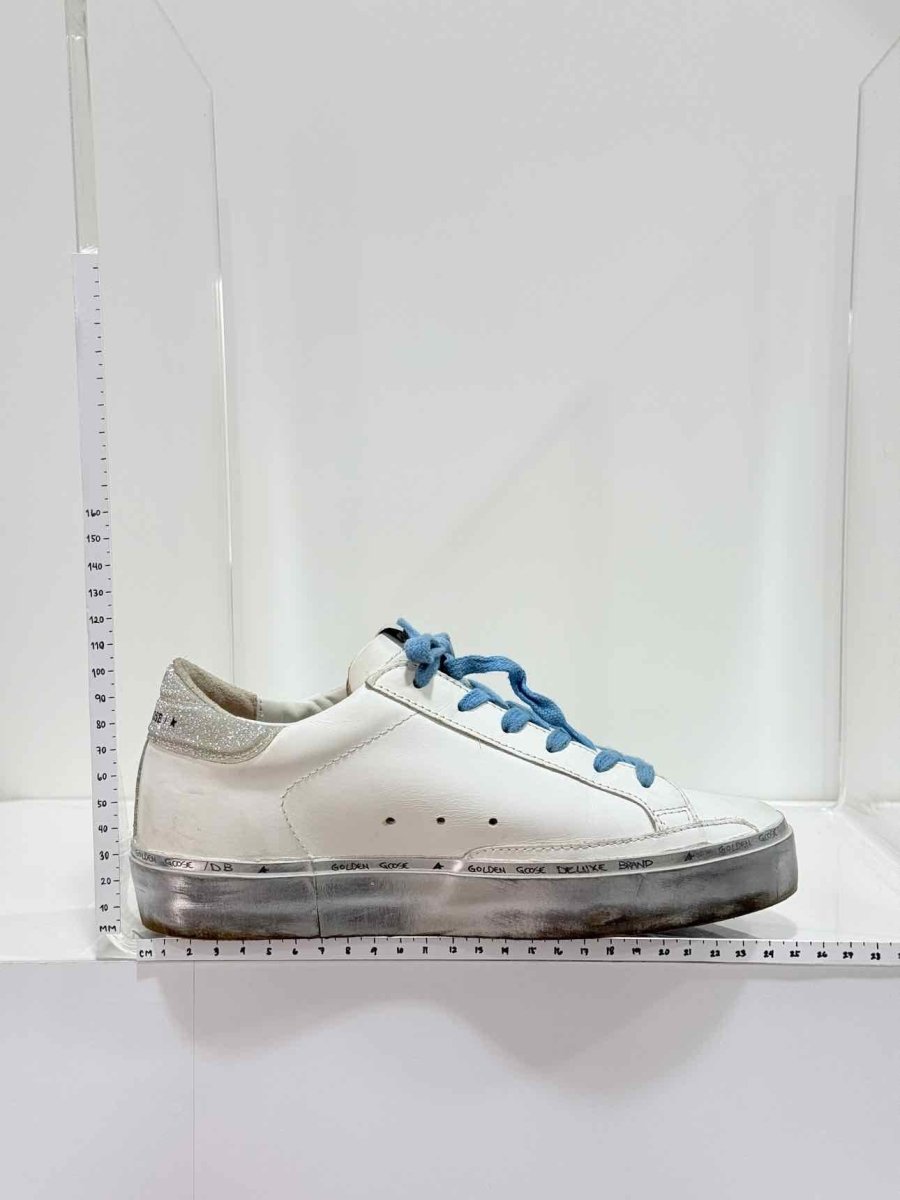 Pre - loved GOLDEN GOOSE White Zebra Print Size EU 37 Sneakers at Reems Closet